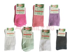  Детски чорапи БАМБУК микс цветове, размери 23-26
