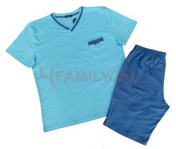  Лятна пижама синя, размери 2XL - 3XL