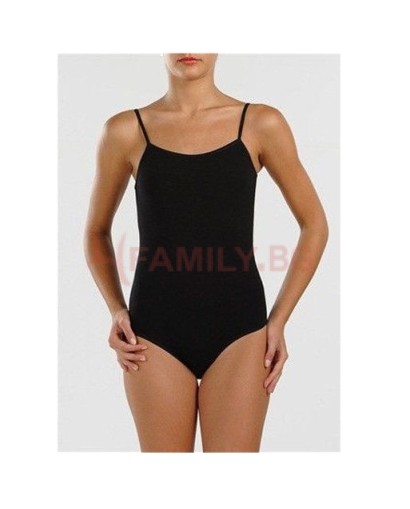 Черно боди тънки презрамки макси размери 2XL - 3XL