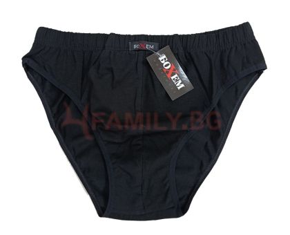 Мъжки черни слипове, размери L - 4XL