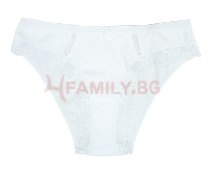 Дамска бяла бикина памук, размери M - XL