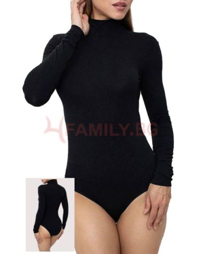 Макси боди полуполо, микс цветове, размери 2XL - 3XL