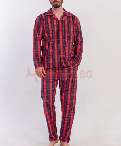 Мъжка пижама с копчета, размери S - XL