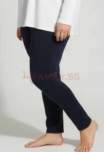 Макси дамски черен клин памук, размери 2XL - 4XL