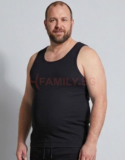Черен потник макси размери 3XL - 4XL