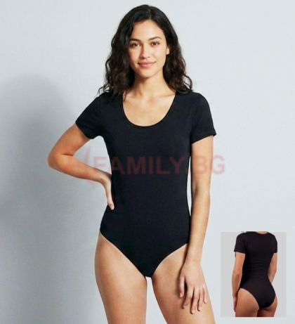 Черно боди къс ръкав, размери S- XL