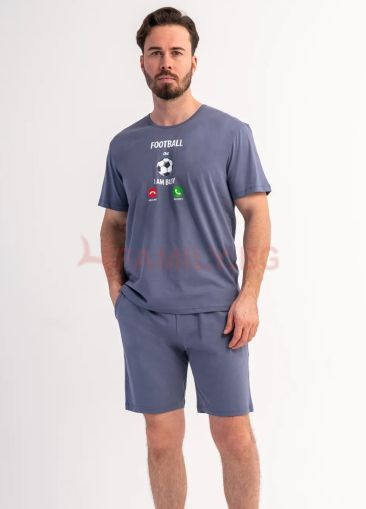 Мъжка лятна пижама Футбол, размери M - XL