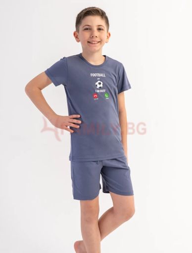 Лятна пижама Футбол, размери 3г - 16г
