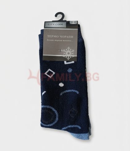 Термо чорапи с елементи, размер 36-40