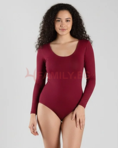 Дамско боди и бикина бордо, размери S - XL