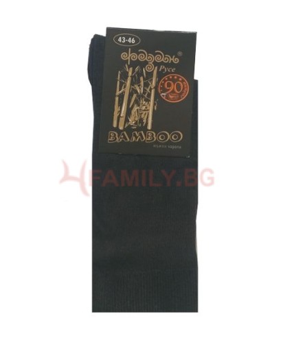  Тъмносиви мъжки чорапи Бамбук, размери 43-46