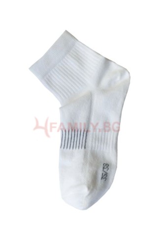  Бели чорапи къс конч