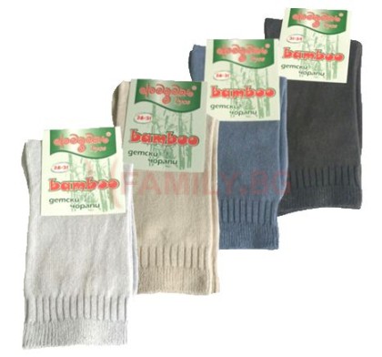 Чорапи БАМБУК микс цветове, размери 35-38