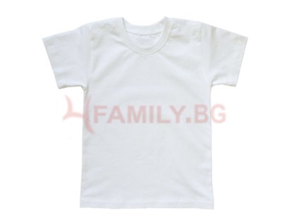 Бяла тениска, размери 122-128 см