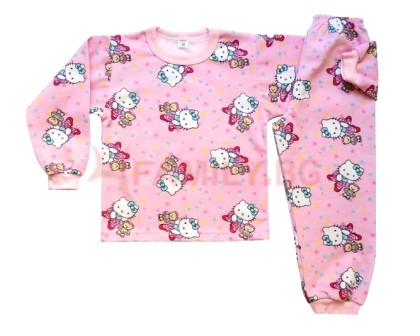 Ватирани детски пижами с Хелоу Кити, размер 4-5г