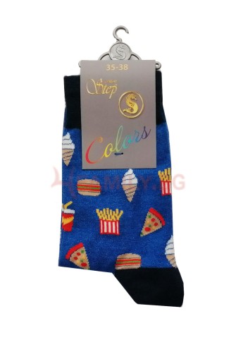 Чорапи с мотив Пица, размер 35-38