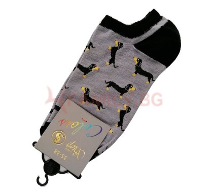 Чорапи терлик с мотив Кучета, размери 35-46