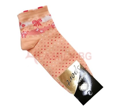 Дамски чорапи къс конч пудра, размер 36-40