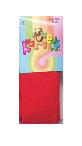 Червен детски чорапогащник памук, размери 94см - 146см
