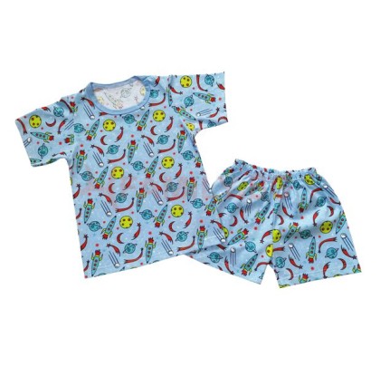 Детска пижама Космически елементи, размери 110см - 128см
