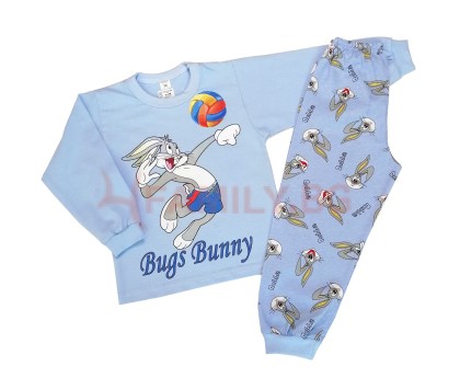 Детски пижами със зайчето Bugs Bunny, размери 2г - 5г