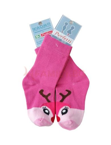 Коледни чорапи с еленче, размер 1-2г