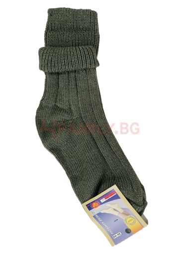 Вълнени чорапи тъмнозелени, размер 36 - 40