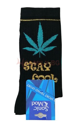 Спортни черни чорапи STAY COOL, размери 36 - 46