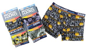 Детски памучни боксерки ROCK HARD – 5 броя, размери 9 - 15 год