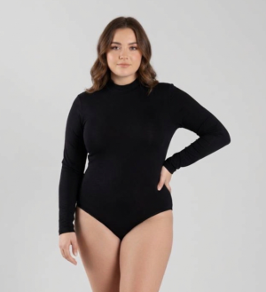 Макси боди полуполо, микс цветове, размери 2XL - 3XL