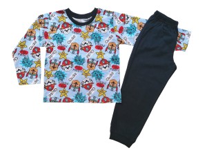 Детска памучна пижама с Пес Патрул, размери 98см - 110см