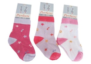  Бебешки чорапи Ноти
