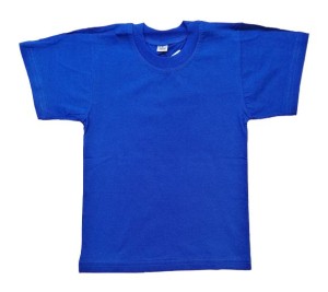 Детска тениска в кралско синьо