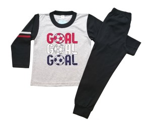 Детски памучни пижами GOAL, размери 110см - 116см