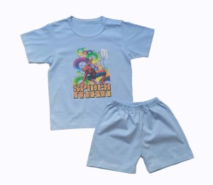Детска лятна пижама със Спайдърмен, размери 116см