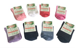  Детски чорапи БАМБУК микс цветове, размер 19-22