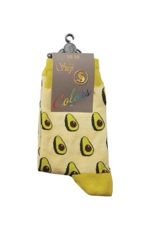 Чорапи мотив Авокадо, размер 35-38