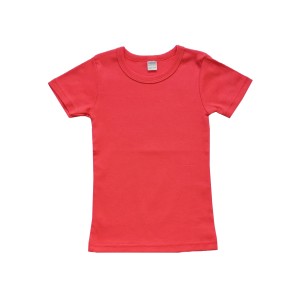 Червена тениска рипс, размери 104см - 146см