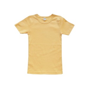 Жълта тениска рипс, размери 122см - 128см