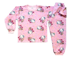 Ватирани детски пижами с Хелоу Кити, размер 4-5г