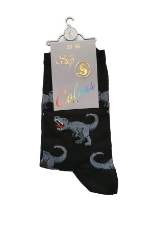 Чорапи с мотив Динозаври, размер 35-38