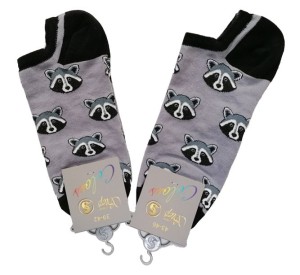 Чорапи терлик с мотив Енот, размери 35-42