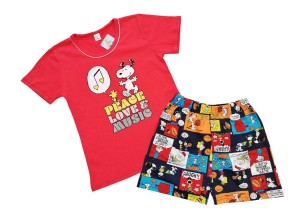  Детска пижама със Снупи, размери 122см - 128см