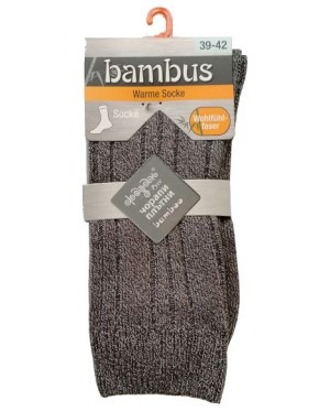 Плътни чорапи Бамбук сиви,  размери 39-46