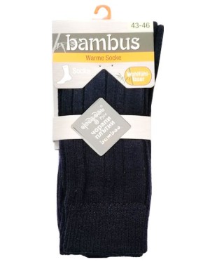 Плътни чорапи Бамбук тъмносини,  размери 39-46