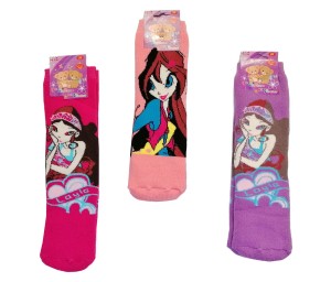 Термо чорапи с момичетата Winx, размер 27-30