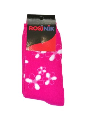 Термо чорапи с флорални мотиви, размер 36-40