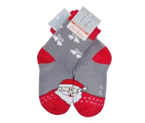Коледни термо чорапи Дядо Коледа, размери 2г - 8г