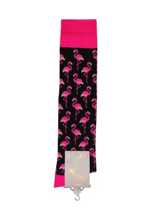 3/4 чорапи с мотив Фламинго, размер 38-41