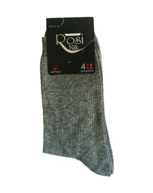 Мъжки чорапи 4 сезона тъмносиви, размери 39-42